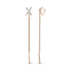 Earrings with zirconia 