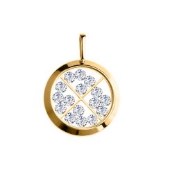 Pendant with zirconia 