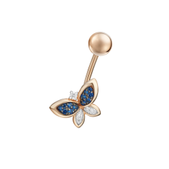 Пирсинг с фианитами 