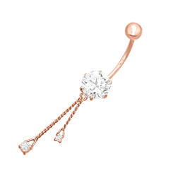 Пирсинг с фианитами 