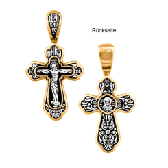 Vergoldeter Anhänger-Kreuz Vergoldet
