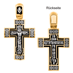 Gilded pendant cross Vergoldet