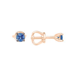 Stud earrings with sapphires 