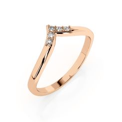 Women's ring with diamonds 