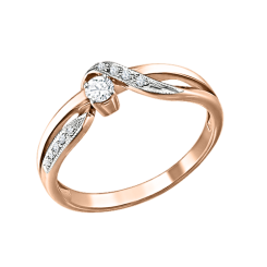 Damenring mit Brillanten 