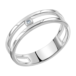 Women's ring with diamond 
