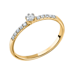 Damenring mit Brillanten 