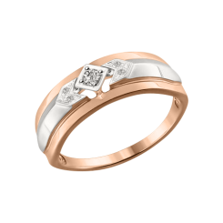 Women's ring with diamonds 
