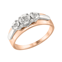 Damenring mit Brillanten 