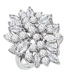 Женское кольцо с фианитами 