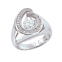 Damenring mit Zirkonia 