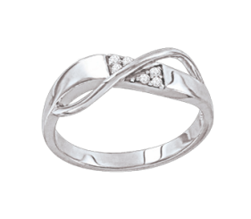 Damenring mit Zirkonia 