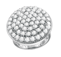 Кольцо с фианитами 