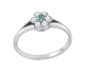 Damenring mit Zirkonia 