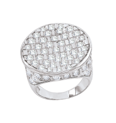 Женское кольцо с фианитами 