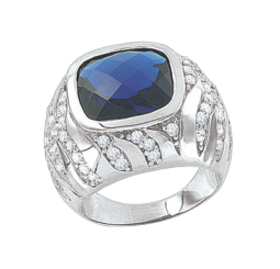 Женское кольцо с фианитами 