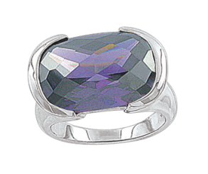 Женское кольцо с фианитом 