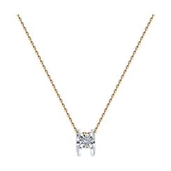 Goldkette mit Anhänger und Brillant 