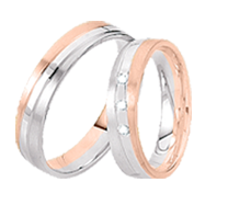 Wedding rings with diamonds 