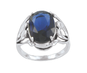 Damenring mit Saphir 