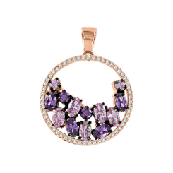 Anhänger vergoldet mit Amethyst 