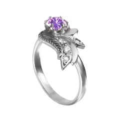 Damenring mit Amethyst 