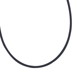 Kautschukschnur mit Silber 42 cm