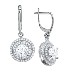 Ohrhänger mit Zirkonia 