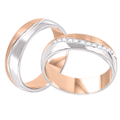 Wedding rings with diamonds 