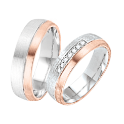 Wedding rings with diamonds 