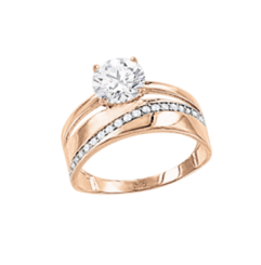 Damenring mit Zirkonia 