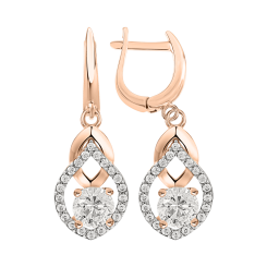 Ohrhänger mit Zirkonia 