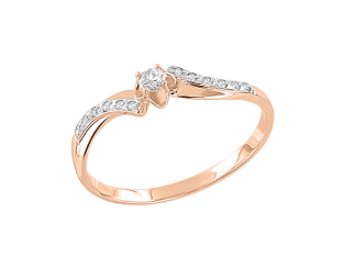 Damenring mit Brillanten 