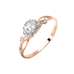 Damenring mit Swarovski Zirkonia 