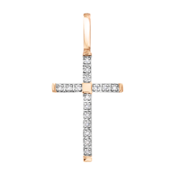 Anhänger – Kreuz mit Brillanten 