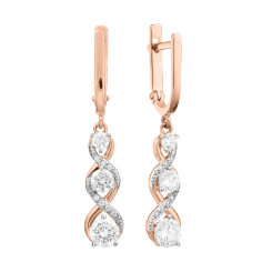 Ohrhänger mit Zirkonia 