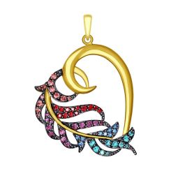 Pendant with zirconia 