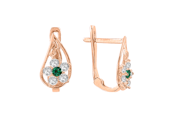 Ohrhänger mit Zirkonia 