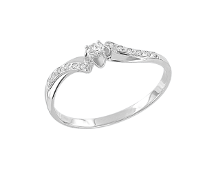 Damenring mit Brillanten 