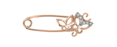 Брошь с фианитами 