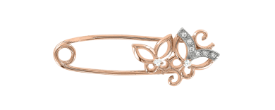 Brosche mit Zirkonia 