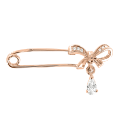 Брошь с фианитами 