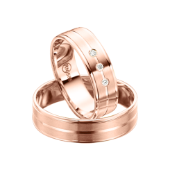 Wedding rings with diamonds 