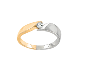 Women's ring with diamond 