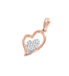 Anhänger - Herz mit Brillanten 