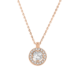 Collier mit Anhänger und Zirkonia 