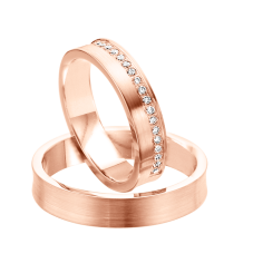 Wedding rings with diamonds 