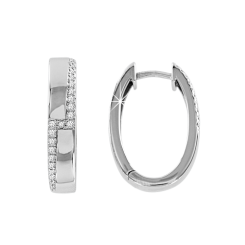 Серьги с фианитом 