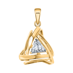 Pendant with zirconia 