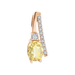 Pendant with zirconia 